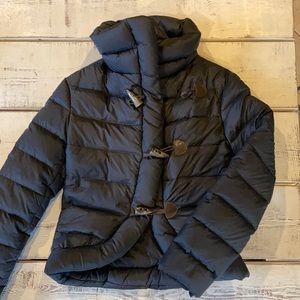 AllSaints Blue Down Puffer Coat